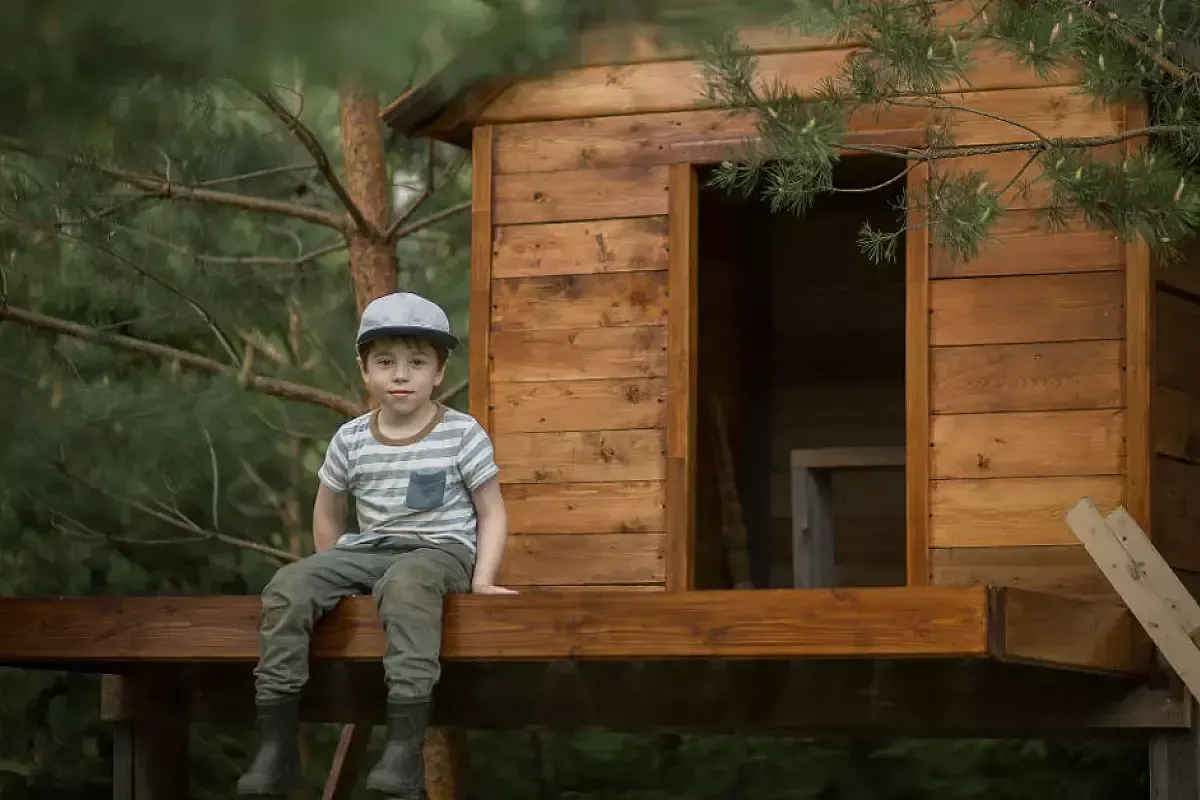 casa sull'albero per bambini
